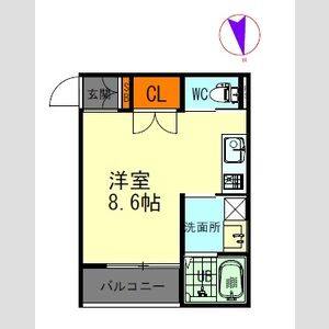 ワンルーム 間取り図