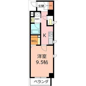 1K 間取り図