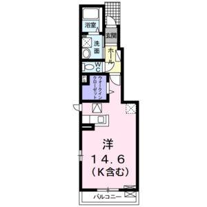 ワンルーム 間取り図