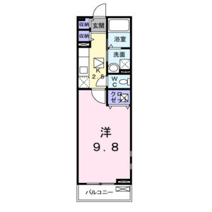 1K 間取り図