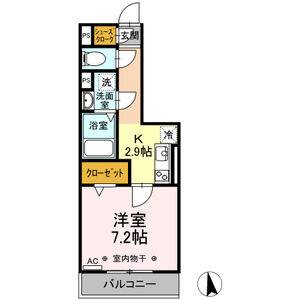 1K 間取り図