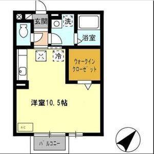 ワンルーム 間取り図