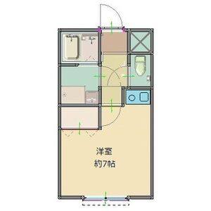 ワンルーム 間取り図