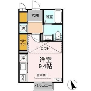 ワンルーム 間取り図
