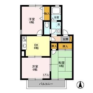 3DK 間取り図