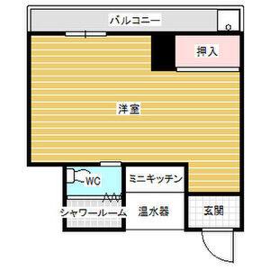 ワンルーム 間取り図