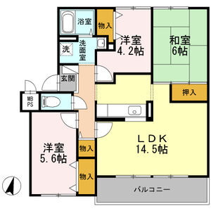 3LDK 間取り図