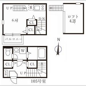 ワンルーム 間取り図