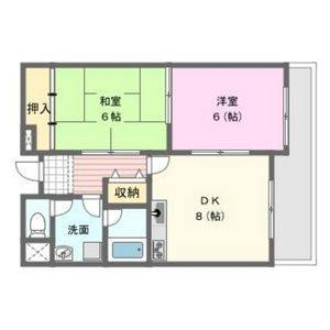 2DK 間取り図