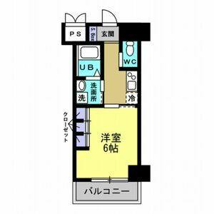 1K 間取り図