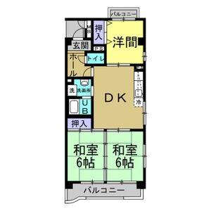 3DK 間取り図