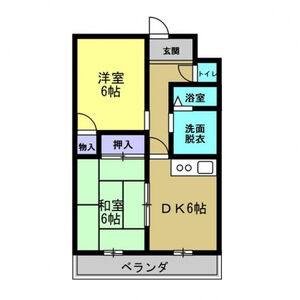 2DK 間取り図