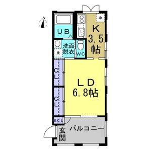 ワンルーム 間取り図
