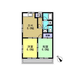 2DK 間取り図