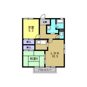 2LDK 間取り図