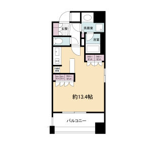 ワンルーム 間取り図