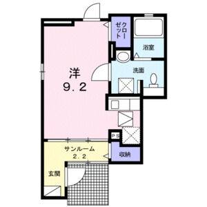 ワンルーム 間取り図