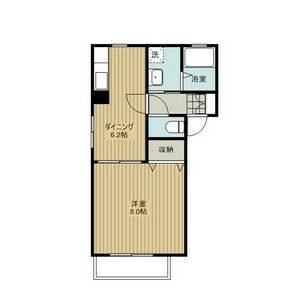 1DK 間取り図