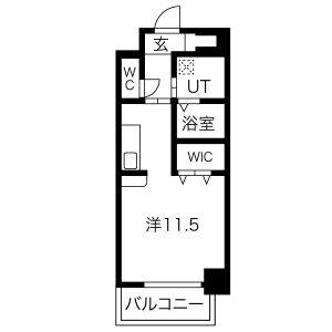 ワンルーム 間取り図