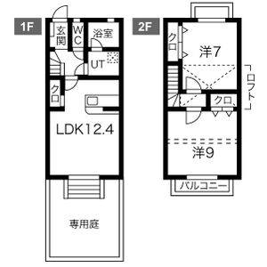 2LDK 間取り図