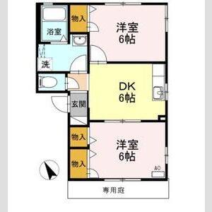 2DK 間取り図