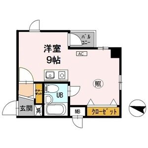 ワンルーム 間取り図