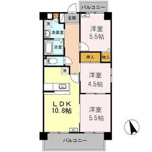 3LDK 間取り図
