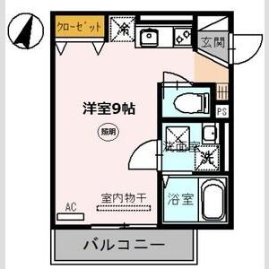ワンルーム 間取り図