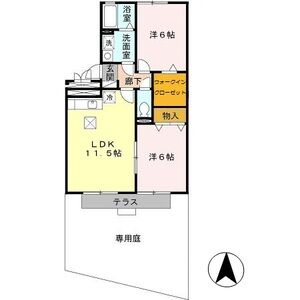 2LDK 間取り図