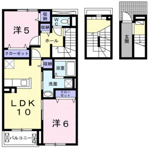 2LDK 間取り図