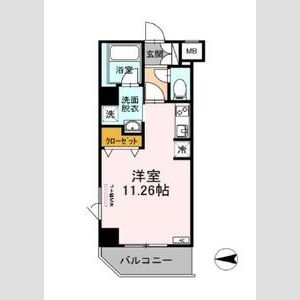 ワンルーム 間取り図