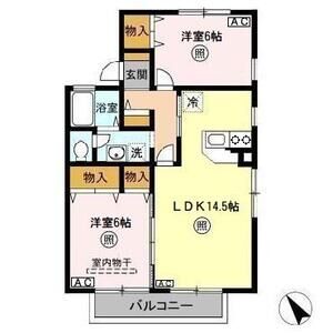 2LDK 間取り図