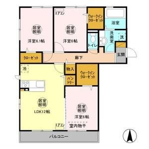 3LDK 間取り図