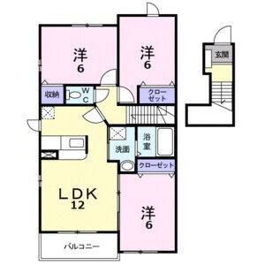 3LDK 間取り図