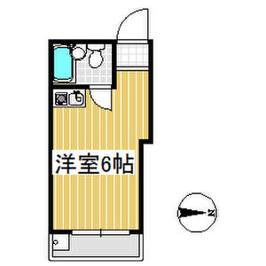 ワンルーム 間取り図