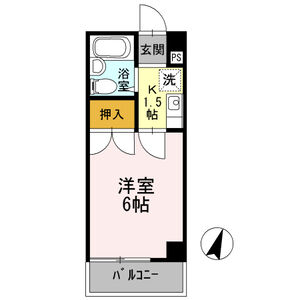1K 間取り図