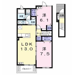 2LDK 間取り図