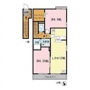 2LDK 間取り図