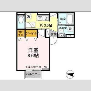 1K 間取り図