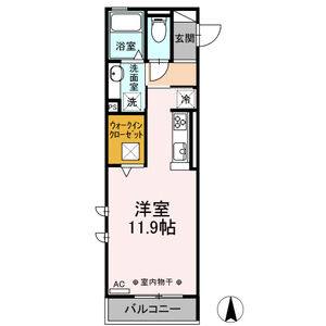 ワンルーム 間取り図
