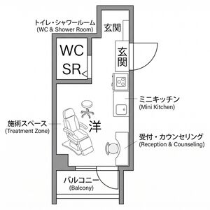 ワンルーム 間取り図