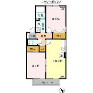 2DK 間取り図