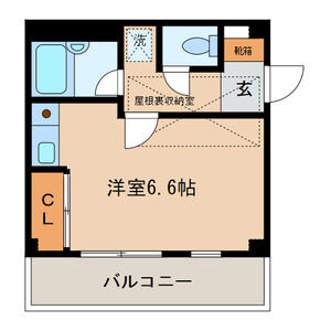ワンルーム 間取り図