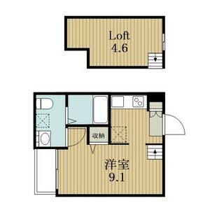 ワンルーム 間取り図