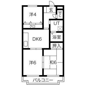 3LDK 間取り図