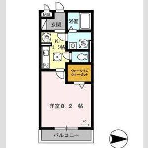 1K 間取り図