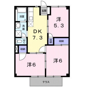 3DK 間取り図
