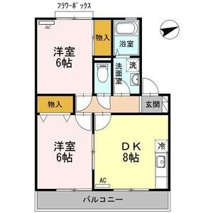 2DK 間取り図