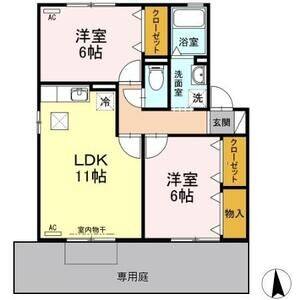 2LDK 間取り図