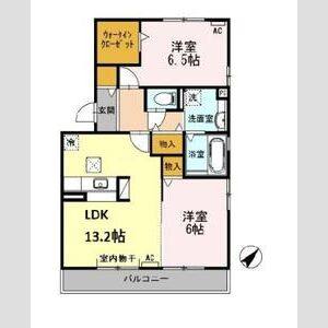 2LDK 間取り図